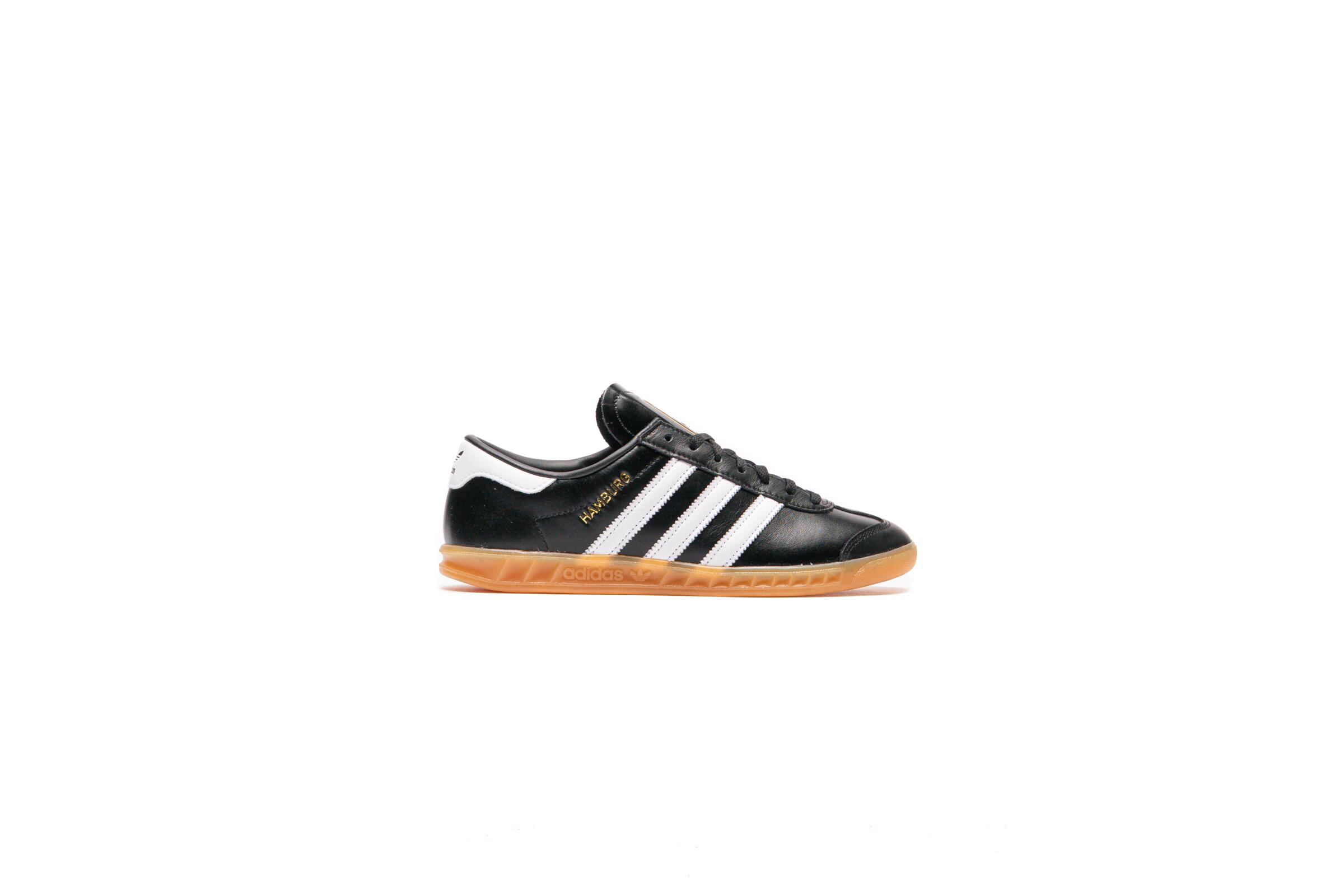 Adidas Originals Hamburg Trainers In Black And White